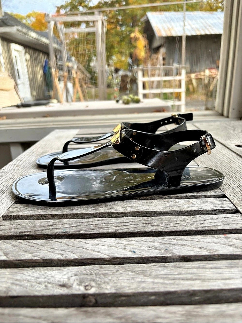 Michael Kors thong sandals Black US 9M
